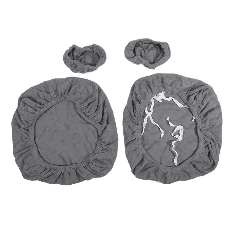 1 комплект жаккардовых чехлов для офисного кресла с листьями, 4 шт., раздельные чехлы для компьютерного кресла, эластичные чехлы-протекторы для сиденья и спинки игрового кресла с накидками на подлокотники