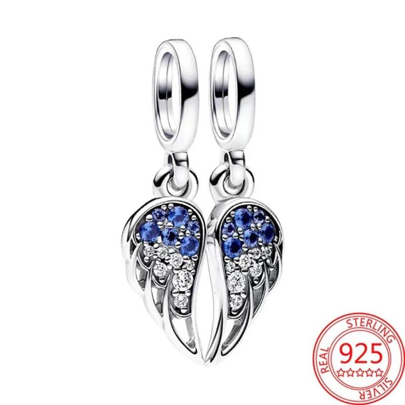 Новые медные шармы в виде крыльев ангела, подвески в виде сердца, птицы, свиньи, подходят для оригинальных браслетов, ожерелий, женские изящные украшения для DIY, подарки