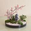 Large Round Table Turntable Centerpiece for Hotel Dining and Private Room Decor - Artificial Flower Art Landscape