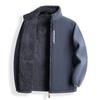 Men's Thickened Lambswool Fleece Cardigan Jacket for Autumn and Winter
