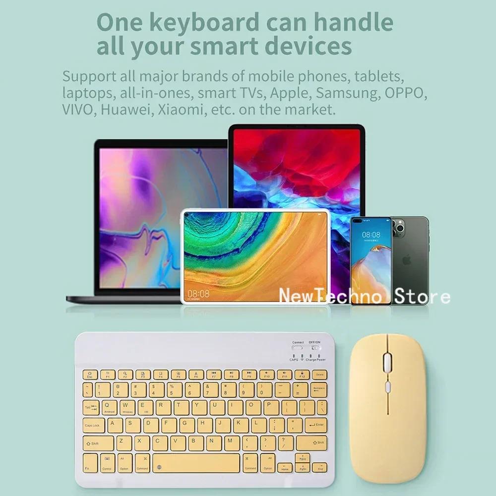 Новая Bluetooth-клавиатура для iPad Xiaomi Samsung Huawei Телефон Планшет Тонкая Мини Беспроводная Клавиатура для Android IOS Windows