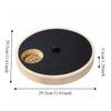 Solid Wood Nail Scratch Pad Rotating Dog Nail File Toy Dog Nail Grinding Pad  Pet Grooming