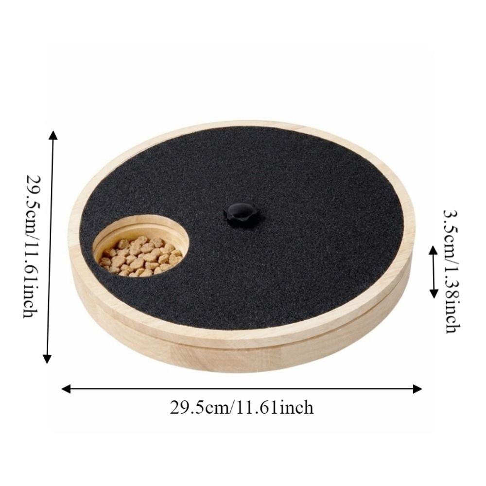 Solid Wood Nail Scratch Pad Rotating Dog Nail File Toy Dog Nail Grinding Pad Pet Grooming
