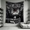 DOOM The Dark Ages Wall Tapestry Aesthetic Wall Hanging Printed Fabric Blanket Decorative Tapestries for Bedroom Living Room Home Decor