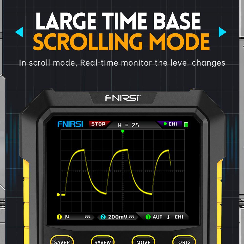 Ручной флуоресцентный цифровой осциллограф, двухканальный портативный осциллограф 2 в 1, сигнал 20 м