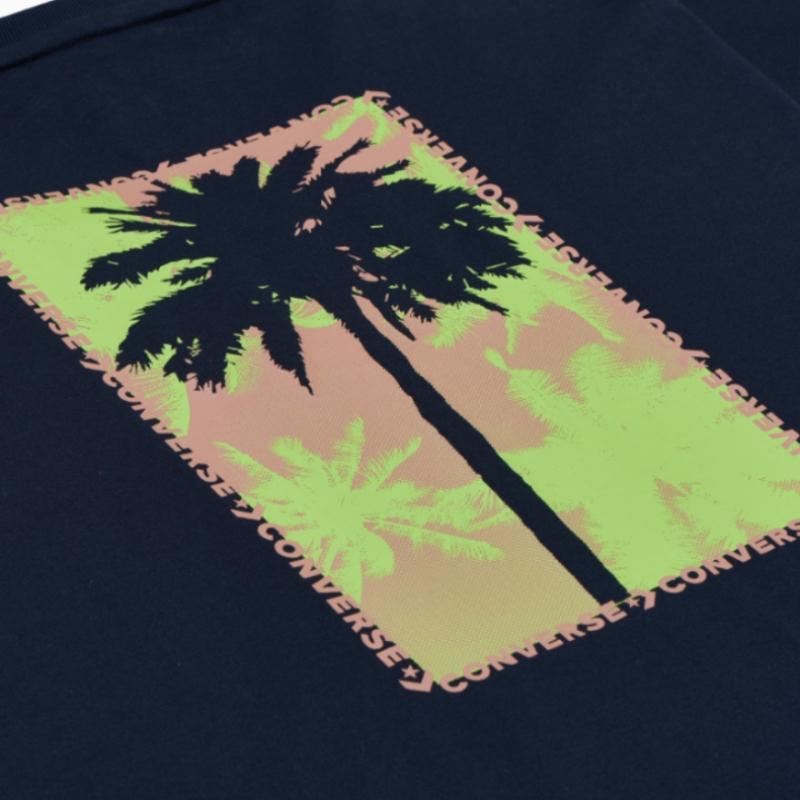 Converse Футболка Festival Palm Tree черная 10027152 A02