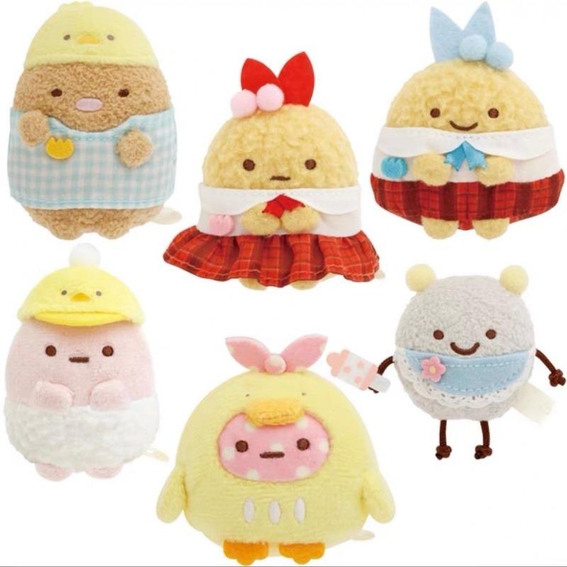 Кавайные плюшевые игрушки Sumikko Gurashi Брелоки Смена наряда Серия Парк развлечений Мультяшные Сумикко Гураши Сумки Украшения Подвески