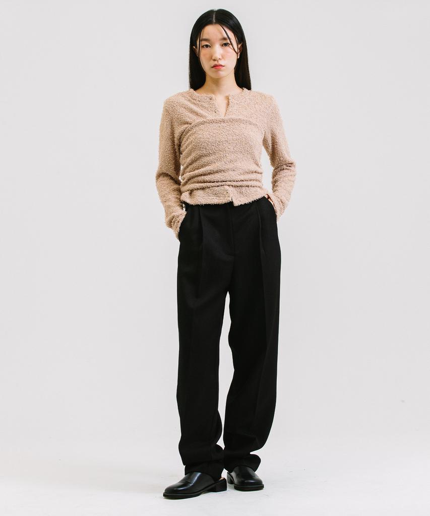 NEBELEVERYWEAR Однотонные брюки из твила со складками (2 цвета)