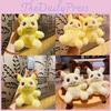 Adorable Cartoon Plush Pikachu Keychain For Creative 2023 New Car Bag Pendant