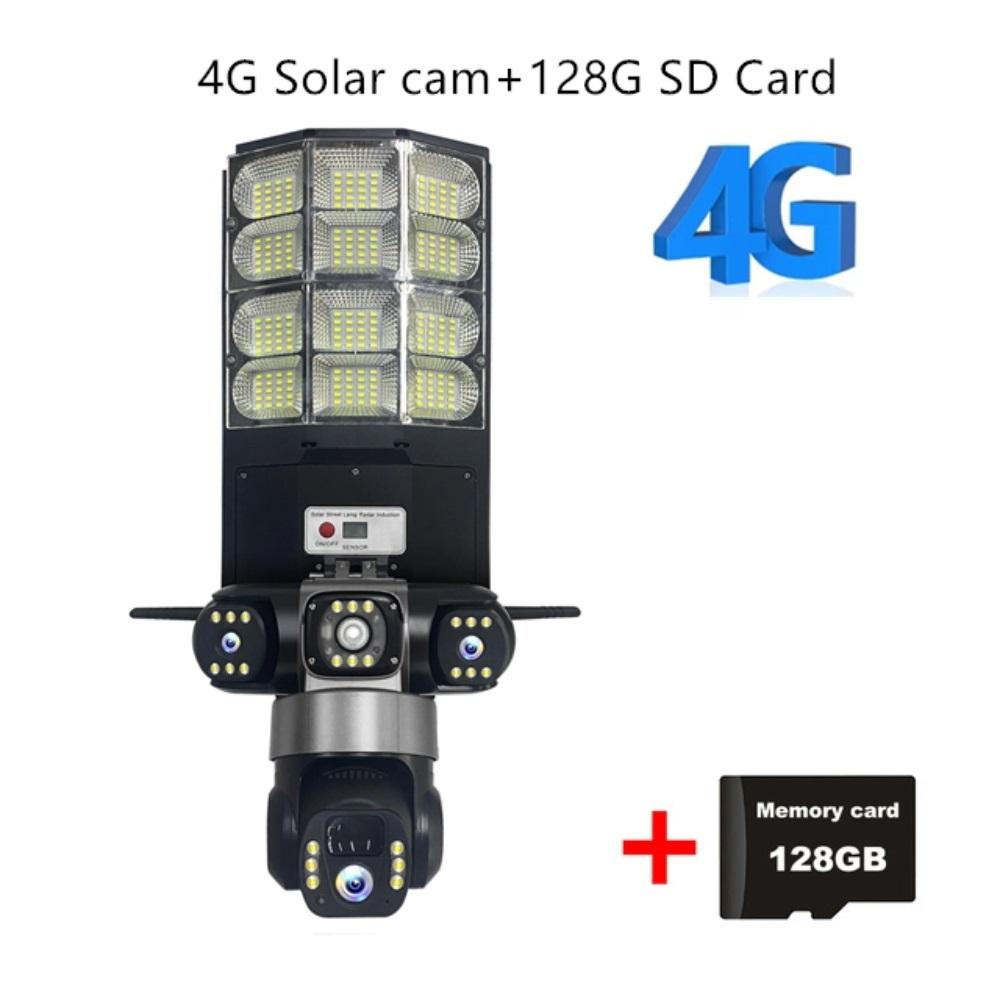 4G Солнечный Монитор Многофункциональный Низкое Энергопотребление Пульт Дистанционного Управления Уличный Фонарь WIFI Интеллектуальная Трехэкранная Камера