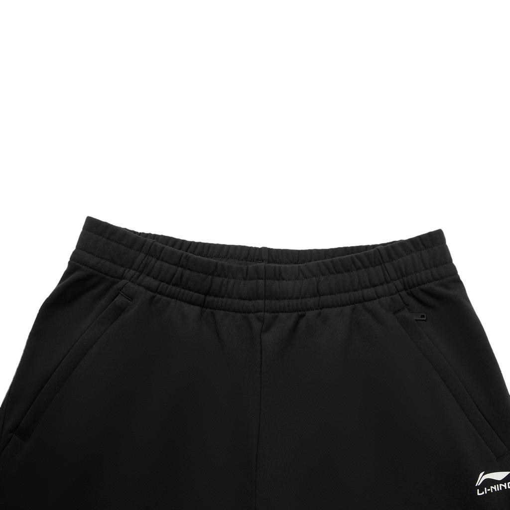 Li Ning Простые универсальные однотонные повседневные брюки с прямыми штанинами средней посадки мужские AKLVC17-1