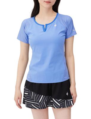 Футболка с коротким рукавом для игры в теннис Aile forme Sweat Quick UV Protection JTA Officially Official Match BL [Le Sportif], футболка, впитывающая, сушка,