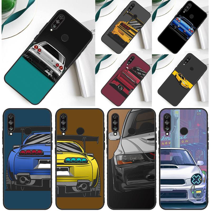 JDM COOL Car Cartoon For Huawei Nova 9 10 SE 5T 12i 12s 11i Y91 Y90 Y60 Y70 Y72 Y61 P60 Pro P20 P40 P30 Lite Case