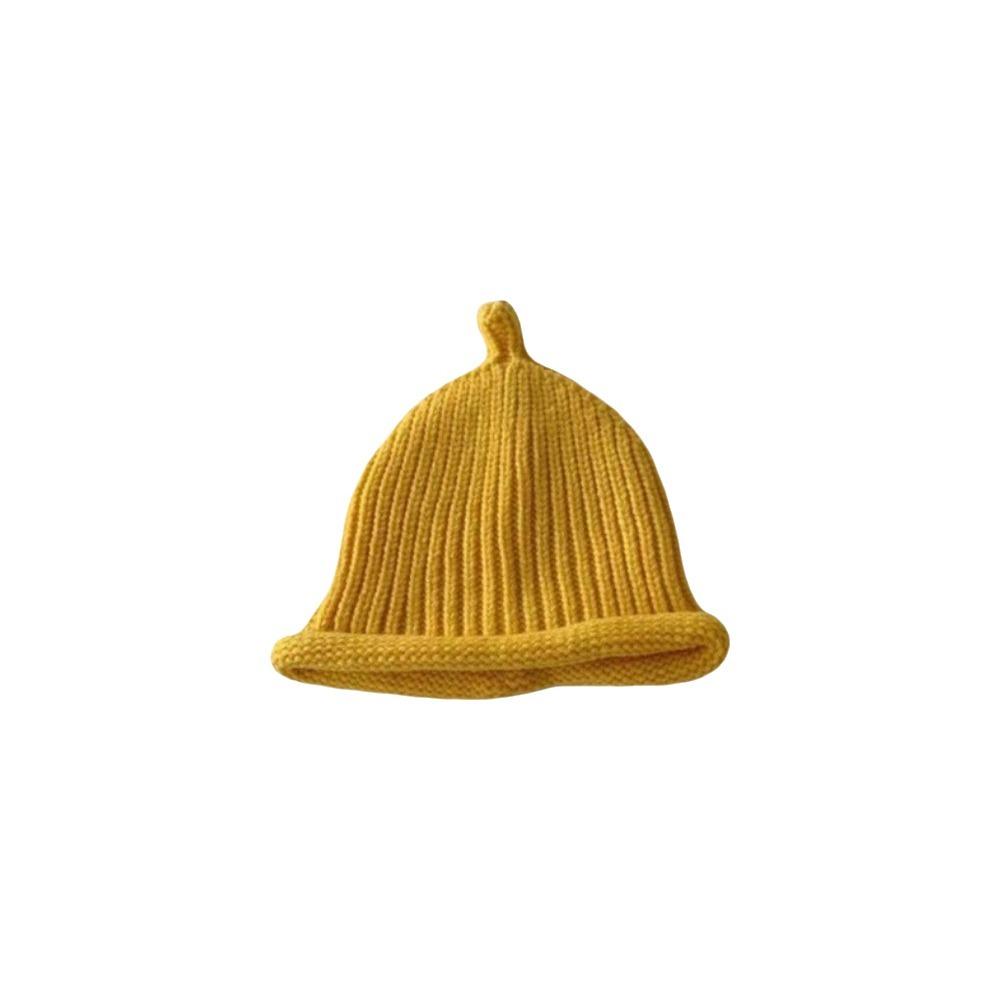 Solid Color Crochet Woolen Hat Woolen Toddler Pullover Hat Cute Kids Beanie Hat Girls