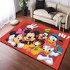 1pc Mickey and Minnie_ Area Rug, Non-Slip Floor Mat, Cartoon Character Design, Soft Velvet, Room Decor, Washable Indoor Carpet