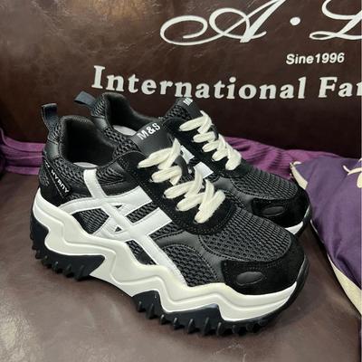 Туфли на каблуке 10 см, женские, в стиле немецких кроссовок, повседневные, осенние 2025 года - универсальный стиль Форреста Гампа