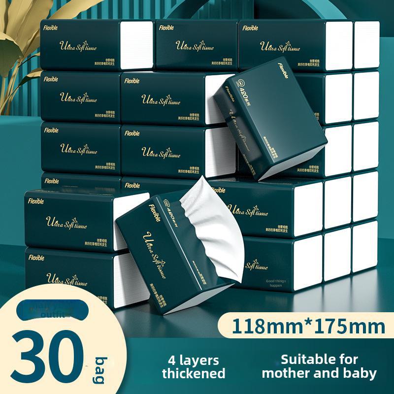 Упаковка из 30 бумажных салфеток для дома, доступные большие упаковки от производителей туалетной бумаги.