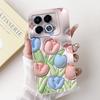 For Infinix Note 40 5G Case Cartoon Rabbit Flower Anti Slip Bumper Soft Silicone Cover For Infinix Note40 X6852 X6851 Phone Case