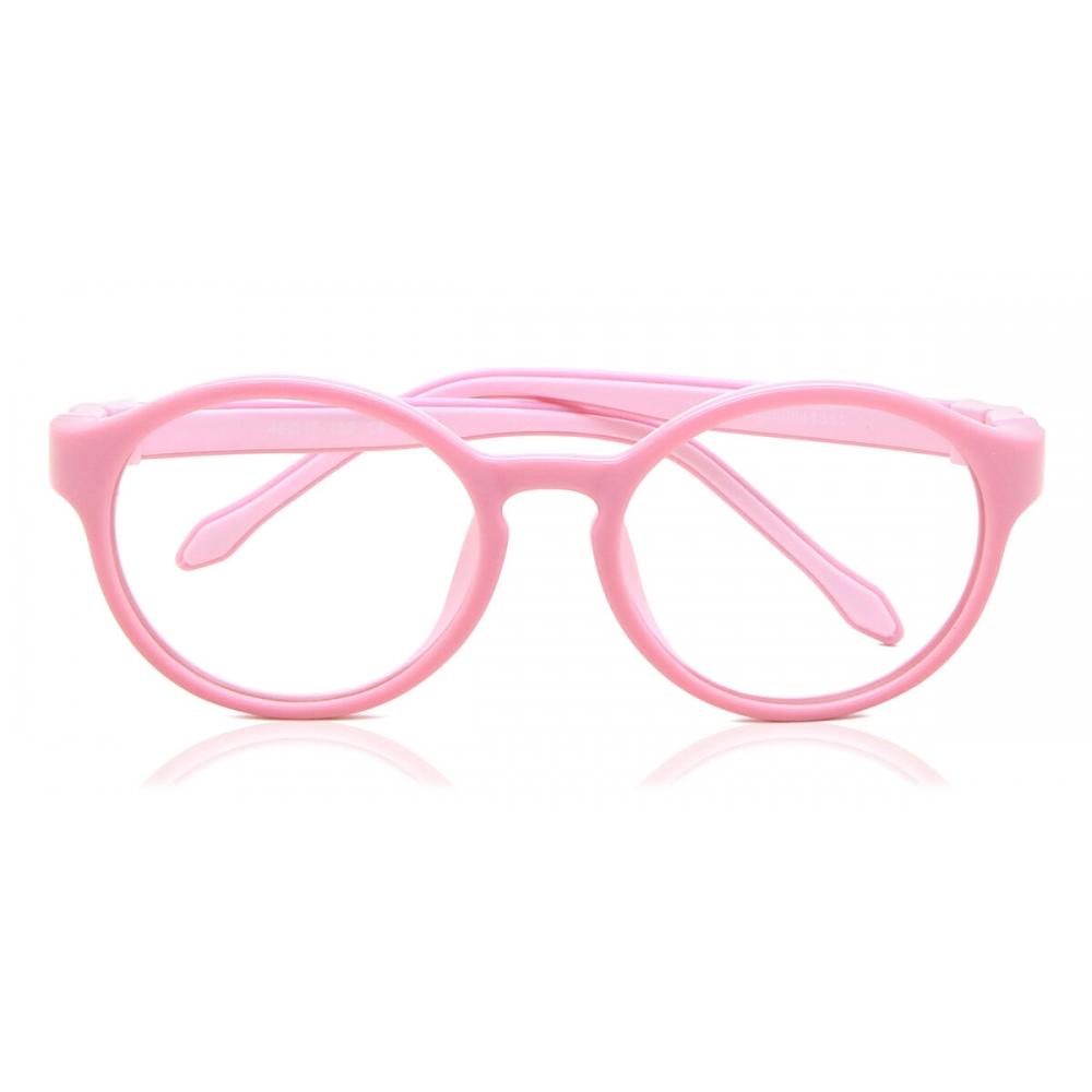 Полная оправа круглая светло-розовая Smartbuy Kids Mel K8b модные детские очки
