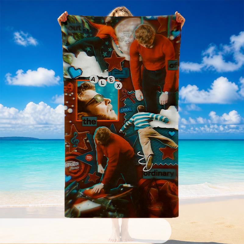 Alex Warren Beach Towel, Soft Large Absorbent Towel For Beach Swimming Pool Travel Vacation