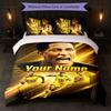 Jude Bellingham Custom Name Text Bedding Set 1 Duvet Cover+2 Pillowcases Soccer Logo Personalized Gift For Special Occasion Bedroom Decor