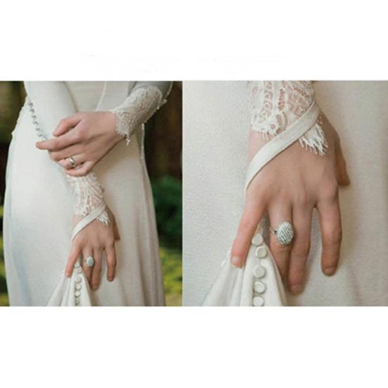 Женское роскошное овальное обручальное кольцо со стразами и вырезом, размер 6–10