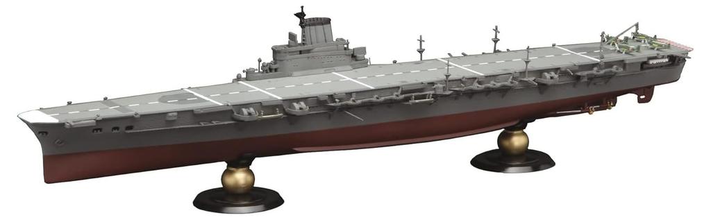 Fujimi 1/700 IJN Aircraft Carrier Taiho Full-Hull Model (Latex Deck) Plastic Model Kit, Display Stand Included