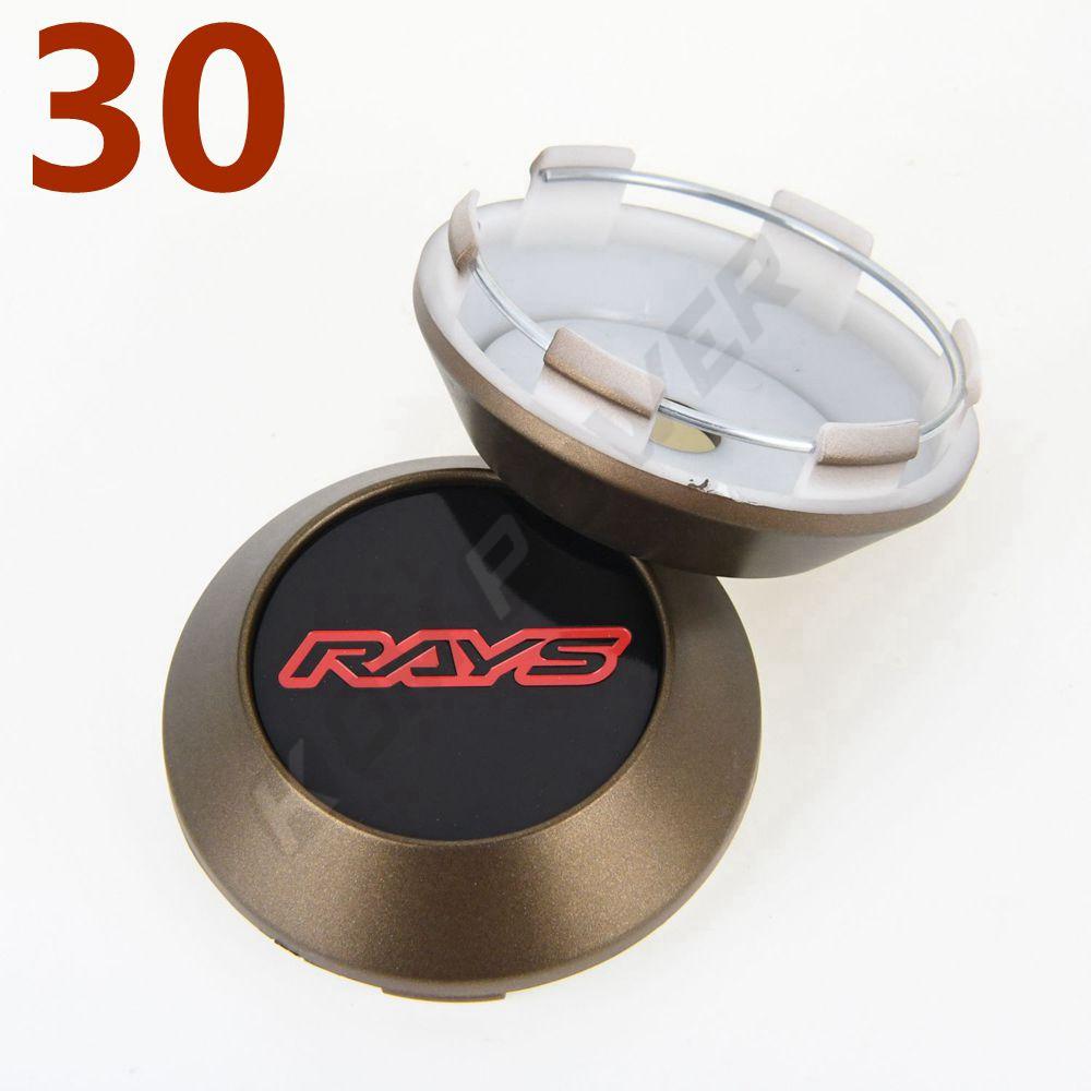 4 шт. Крышка спортивного диска OD 68 мм / ID 62 мм Наклейка с логотипом RAYS VOLK Racing Заглушка диска Центральные колпаки ступицы колеса Серебристый & Черный & Бронзовый