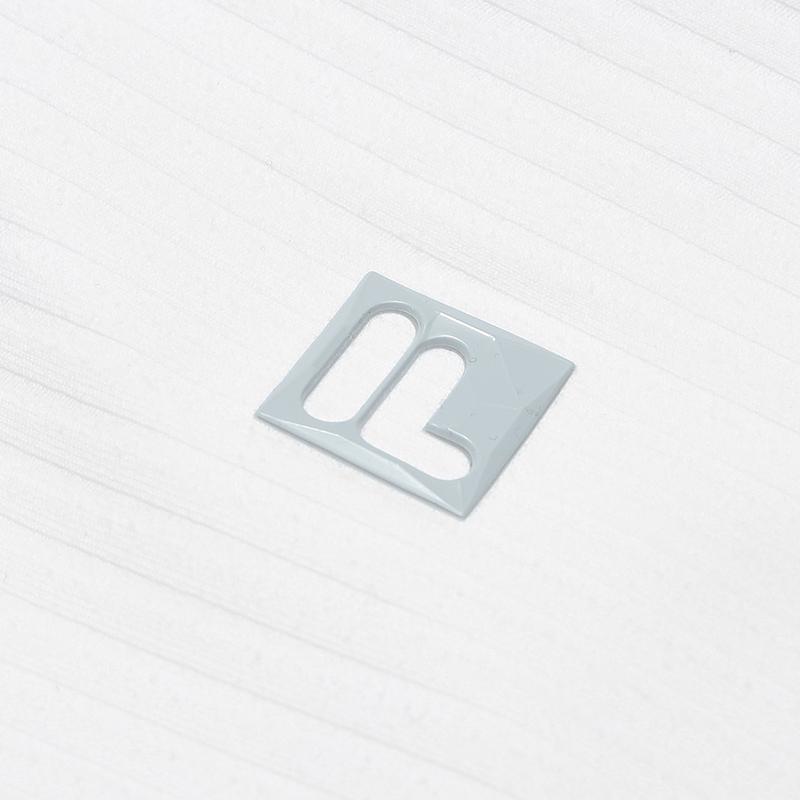 Fila Повседневная спортивная простая вязаная рубашка-поло с длинным рукавом серии Golf для женщин, топы, нефритово-белый A11W545212FWT