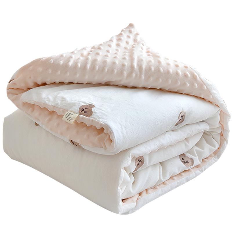 Mling Cartoon Bear Cotton Duvet with Removable Liner