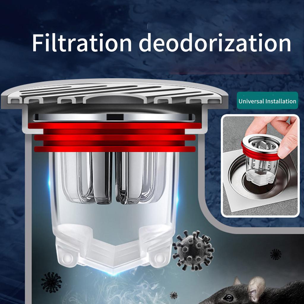 Shower Floor Drain Core Anti-clogging Backflow Preventer Drainages Insert Drain Plug Waste Water Drainer Anti-Odor Plugs