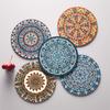 Non-Slip Cup Coaster- Bohemian Style Household Insulation Mat Anti-Scalding Table Mat High Temperature Resistant Dish Mat Dishes Dish Pot Pan Coaster