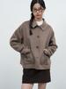 Generalidea Wool Collar Handmade Short Coat [Mocha] / Wbe3L10511