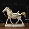 1Pc Synthetic Resin Affordable Luxury Home Decoration Gift Horse Ornament Fortune Craft Decorations