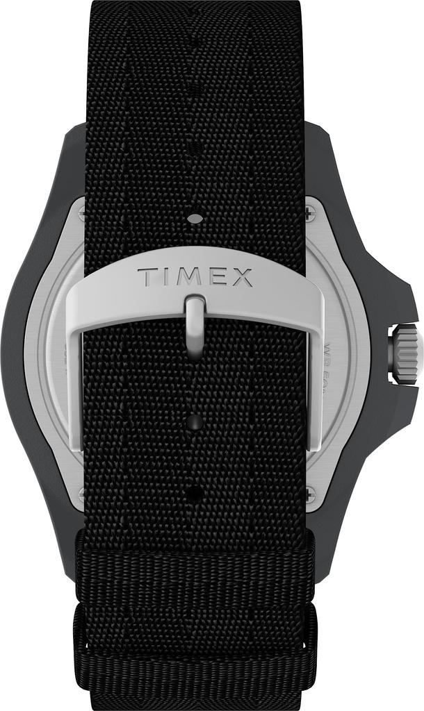 Watch Expedition Ocean Black Dial Ocean Plastic Mineral Glass Solar 5 ATM Water Resistant 44MM Watch TW2V40500 Black [TIMEX] Free-dive Men's