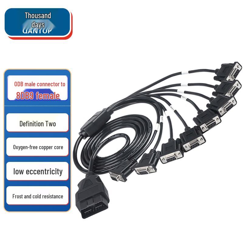 Кабели-шлюзы Qantop Car OBD на DB9/Ethernet