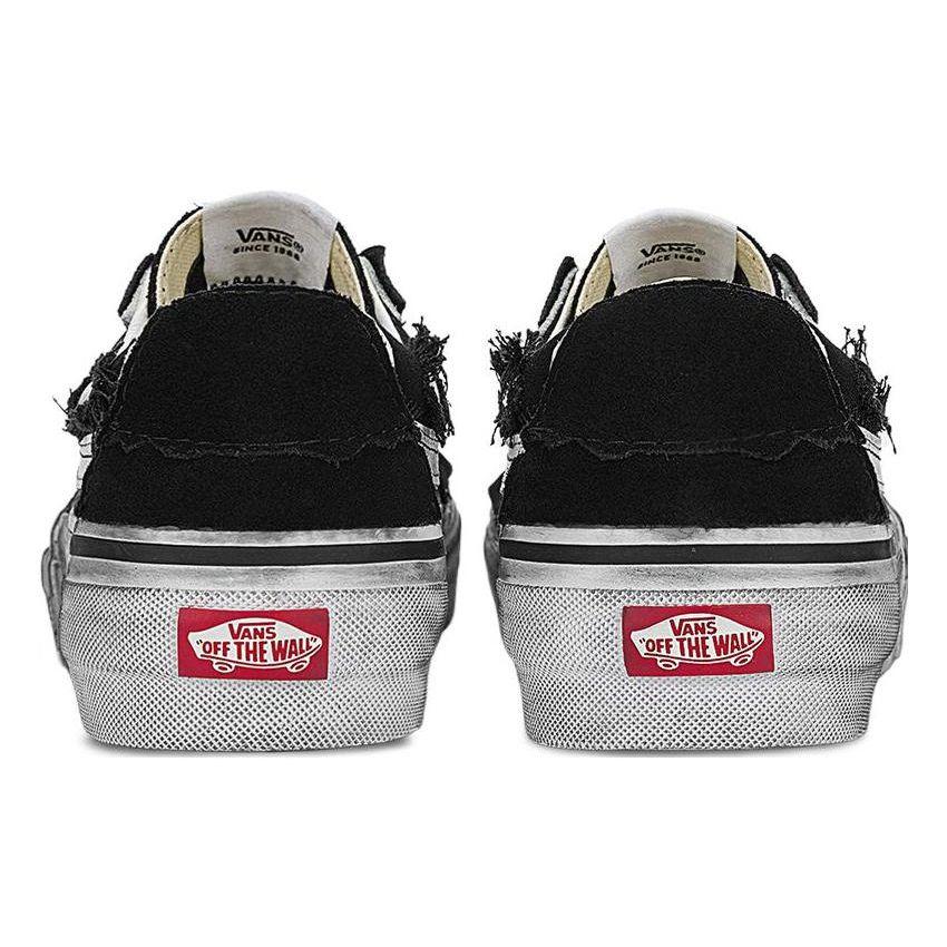 Vans Sk8 Reconstruct Кроссовки унисекс с круглым носком, на шнуровке, низкие, для скейтбординга, черные VN0009QSBP7