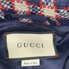 Gucci 569132 19 лет Красный x Темно-синий x Белый Золотая пуговица Однобортный пиджак Пиджак 38 Красный x белый x темно-синий Б/у
