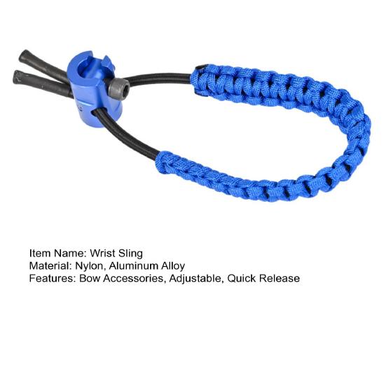 Ремень для стрельбы из лука, регулируемый, быстросъемный, нейлоновый, плетеный, ремешок на запястье, веревка для охоты на открытом воздухе