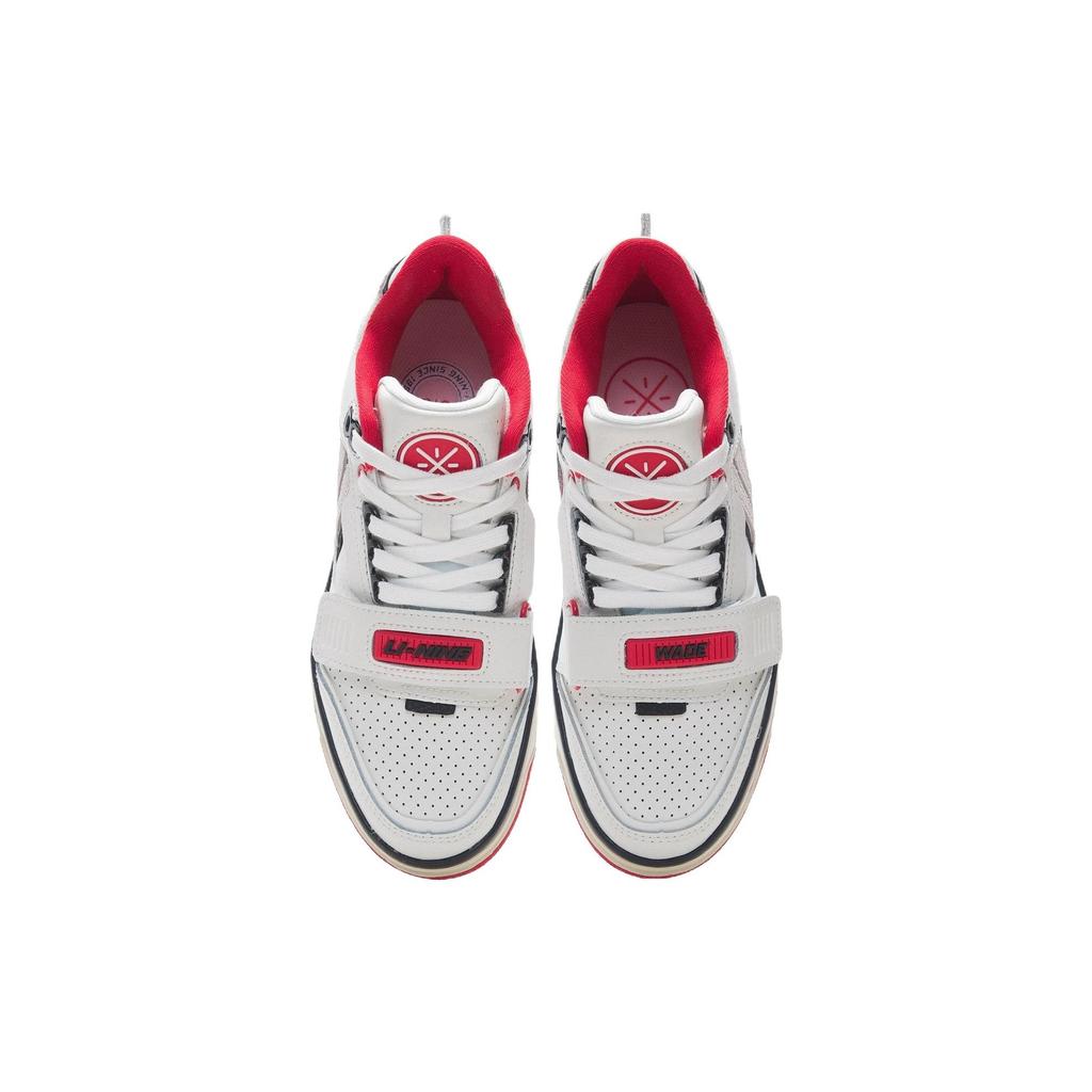 Баскетбольные кроссовки Li Ning Rookie Pe с противоскользящим покрытием и амортизацией, низкие, женские, кроссовки в стиле ретро, Off-White ABCS028-1