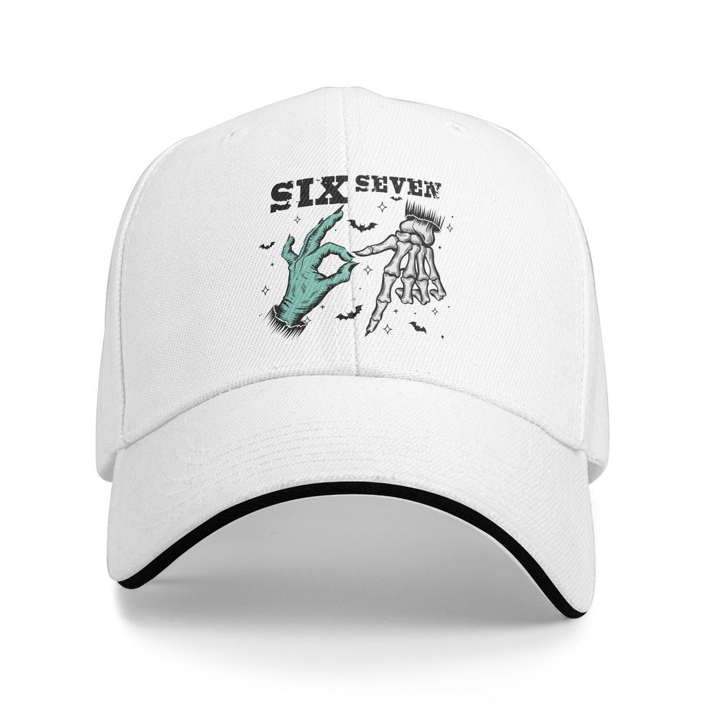 Personalized Funny Turkey Says Six Seven 67 Meme Baseball Cap WoUnisex Unisex Adjustable Dad Hat Sports Snapback Hats
