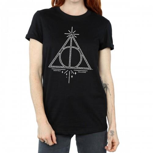 Harry Potter Womens/Ladies Deathly Hallows Cotton Boyfriend T-Shirt
