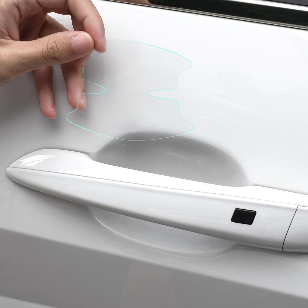 8Pcs TPU Car Door Bowl Anti-scratch Sticker Clear Door Bowl Handle Protection Sticker Paint Surface Film Car Accessories Decals