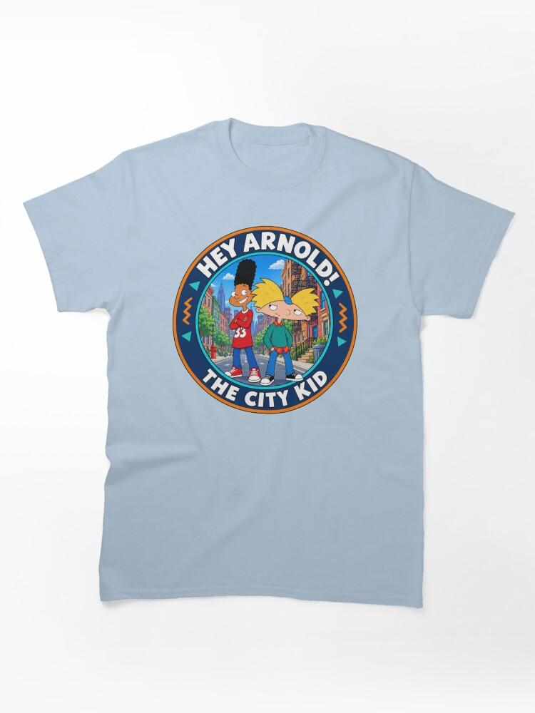 Hey Arnold! Hey Arnold The City Kid Retro Badge - Hey Arnold Drawing Anime 90s Art Classic Unisex T-Shirt