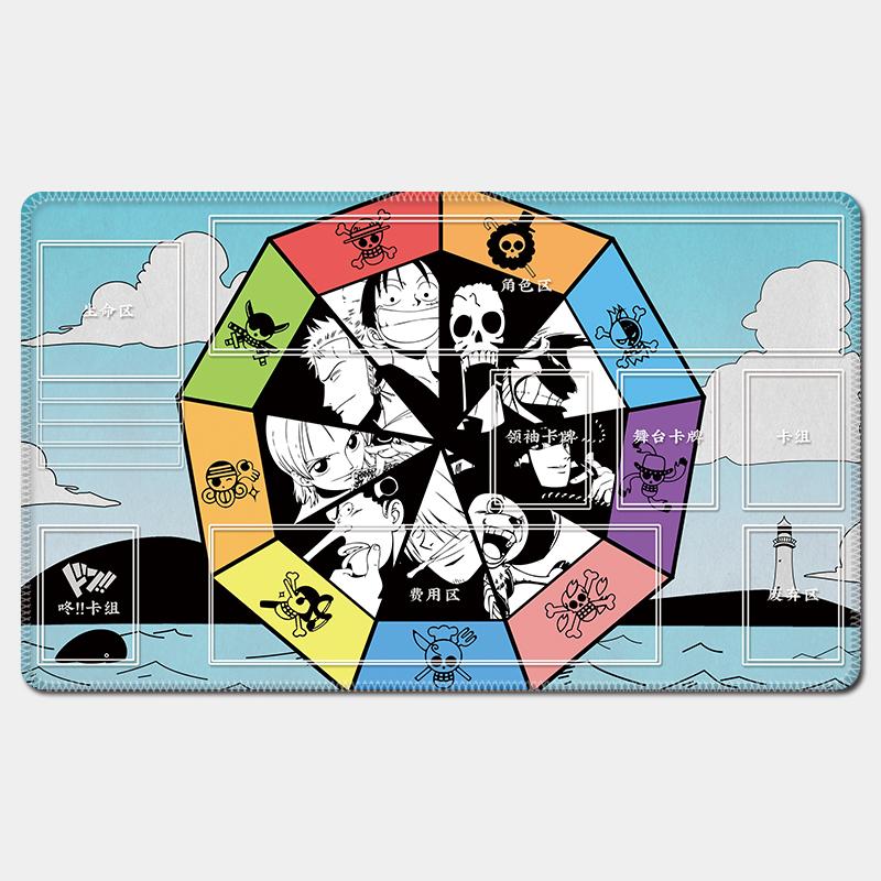 One Piece Luffy Card Battle Table Mat Opcg Zoro Robin Ace Single Player Board Game Card Battle Mat Anime Gift