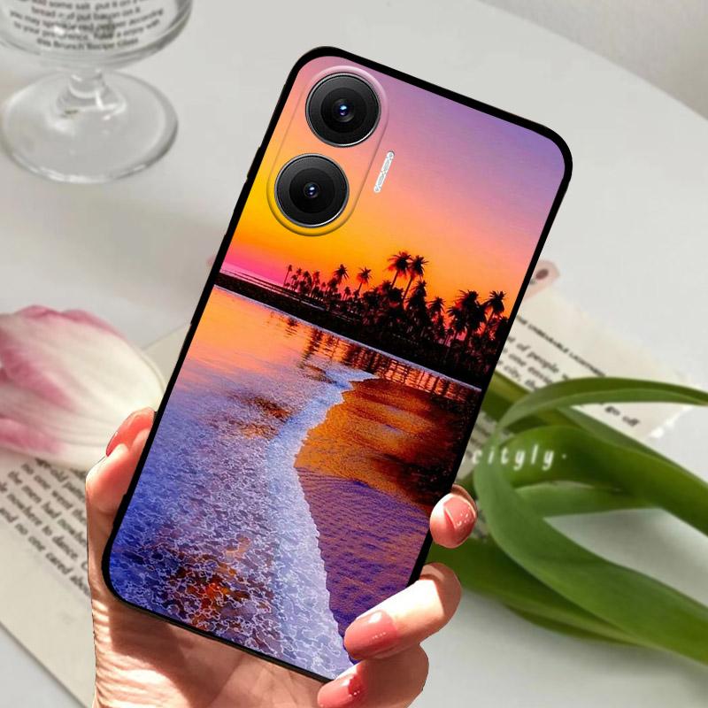 Чехол для POCO F7 Модный Силиконовый ТПУ Задняя Крышка Для Xiaomi Poco F7 F 7 5G Чехол для Телефона Мягкая Защитная Оболочка Capa Coque Fundas