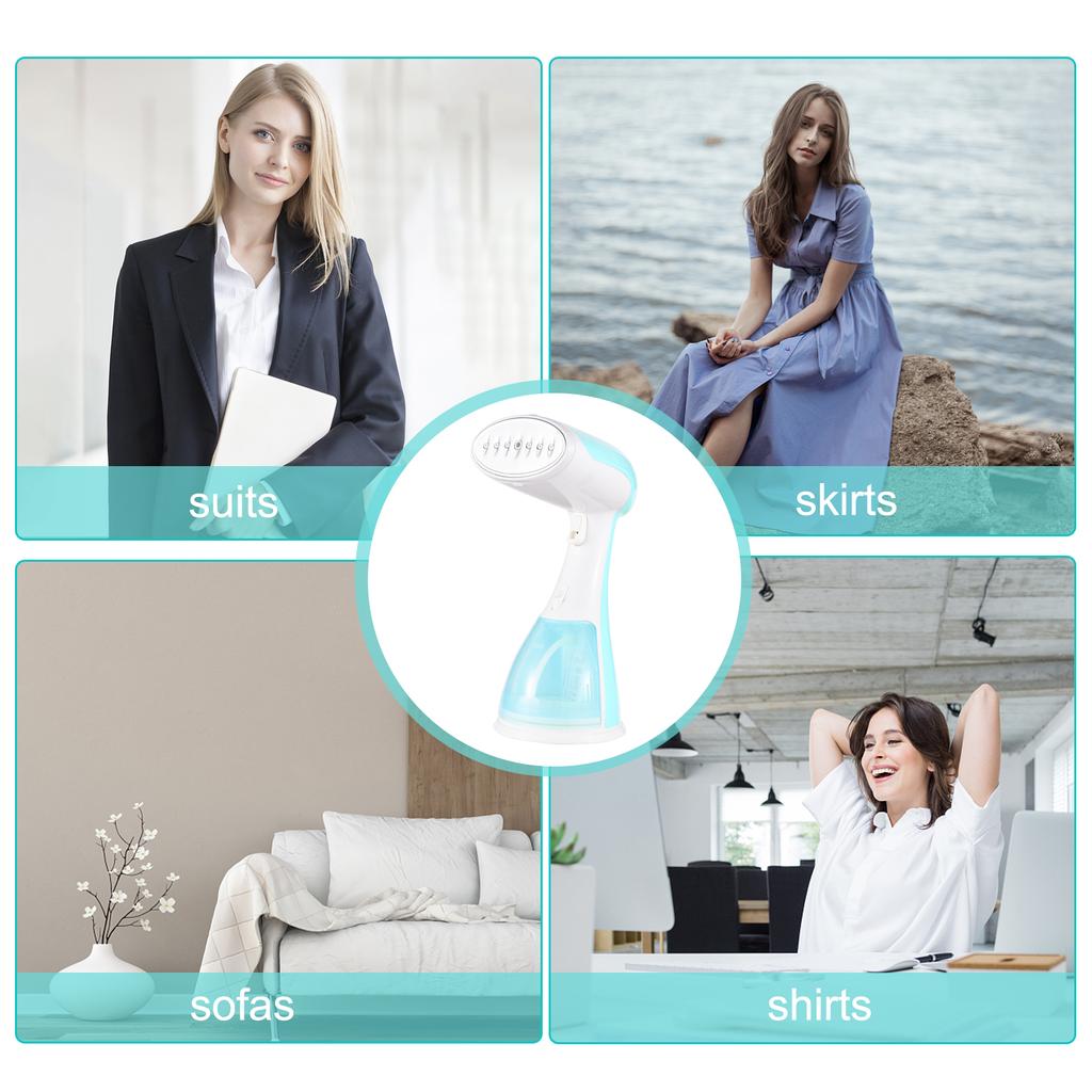 1500 Вт Отпариватель для одежды 2 в 1 Удалитель складок с ткани и Утюг для одежды 35 с Быстрый нагрев 300 мл KTY