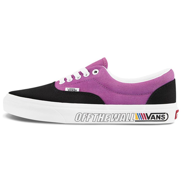 Vans Era Retro Skateboard Patchwork Low-Top Sneakers Unisex Sneakers Black Purple VN0A4U39263