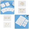 Simple Design Wedding Party Gold Stamping White Greeting Card Handwriting Message Cards Thank You