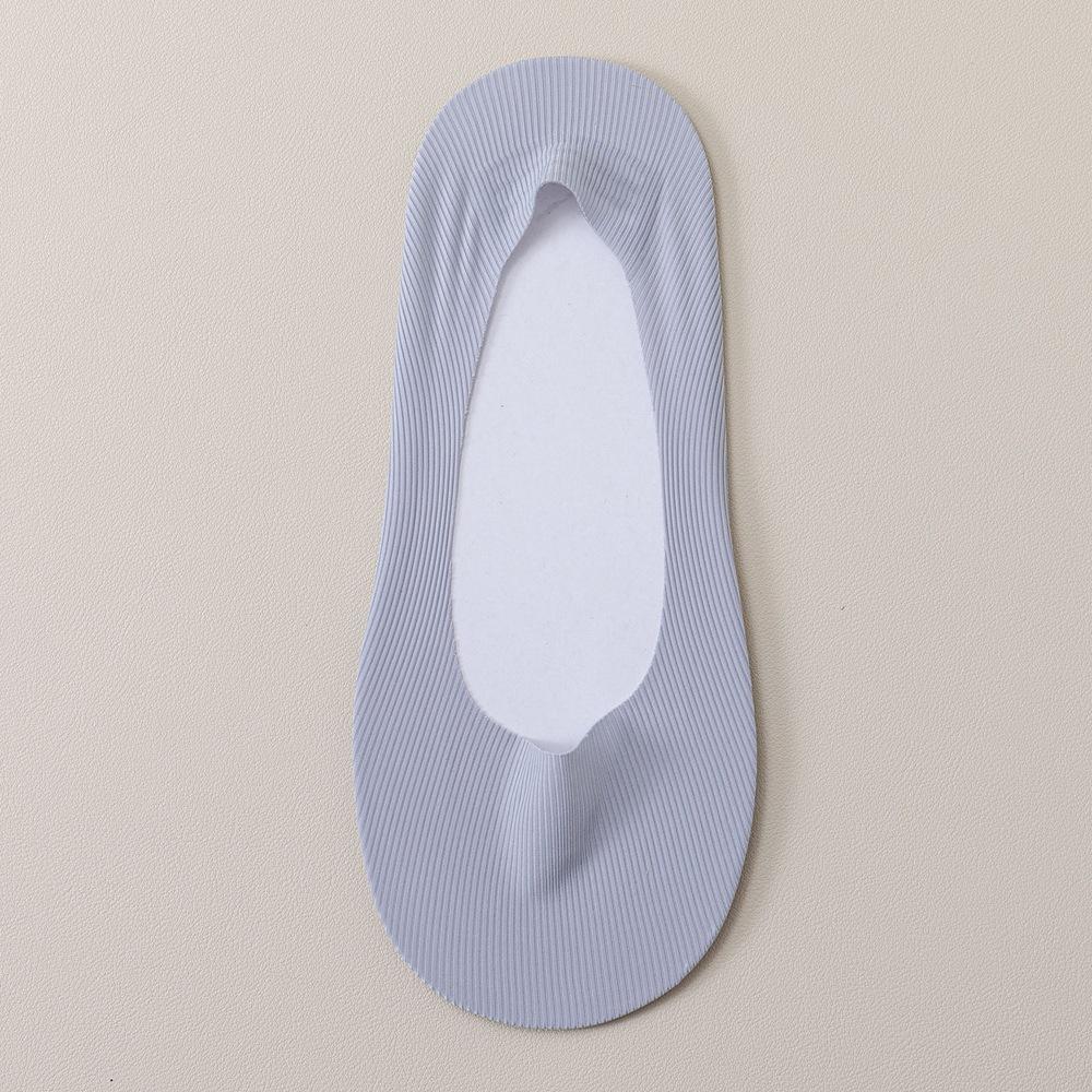 Summer Socks Hollow Out Mesh Breathable Invisible No Show Sock Slippers Solid Color Silicone Non-slip Low Cut Boat Socks